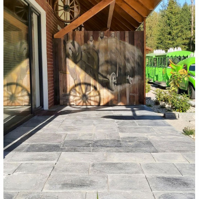 Płyty TRAWERTYN w systemie REPLICO