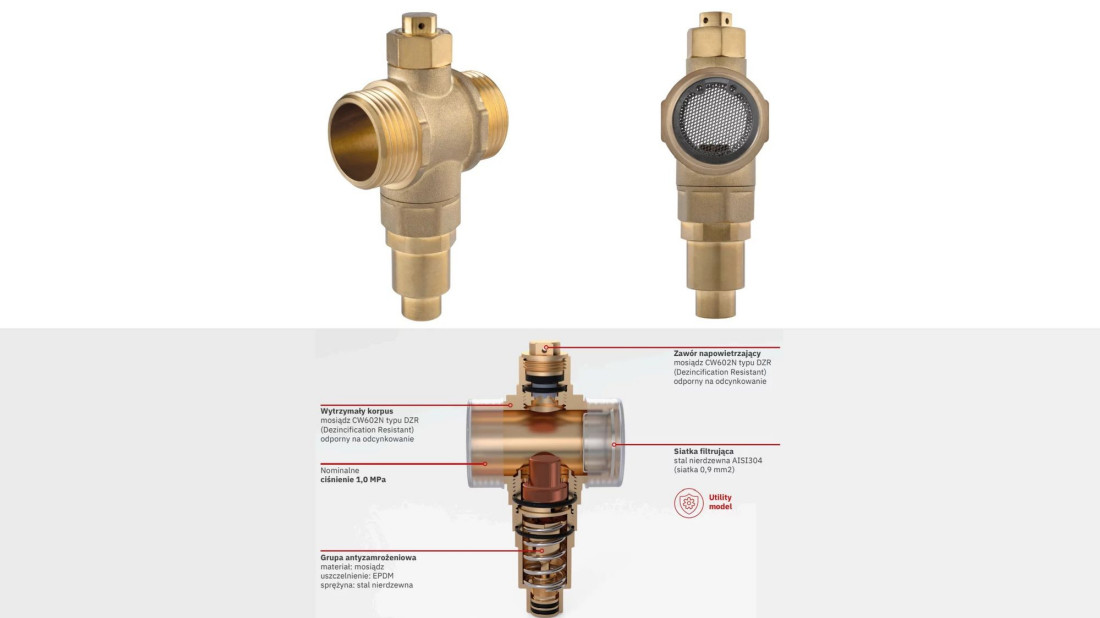 Zawory antyzamrożeniowe FERRO AFV do pomp ciepła – niezawodna ochrona instalacji podczas mrozów