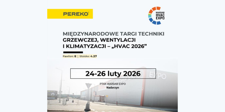 PEREKO zaprasza na Międzynarodowe Targi HVAC 2026 w Nadarzynie