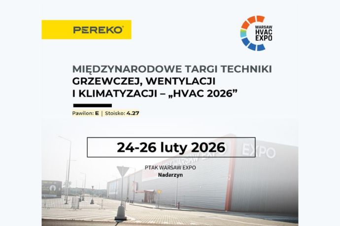 PEREKO zaprasza na Międzynarodowe Targi HVAC 2026 w Nadarzynie