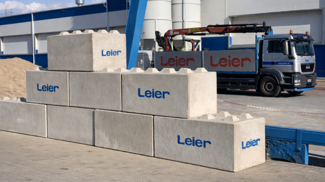 Bloki betonowe Leier: Innowacyjny system do błyskawicznej budowy przestrzeni magazynowych