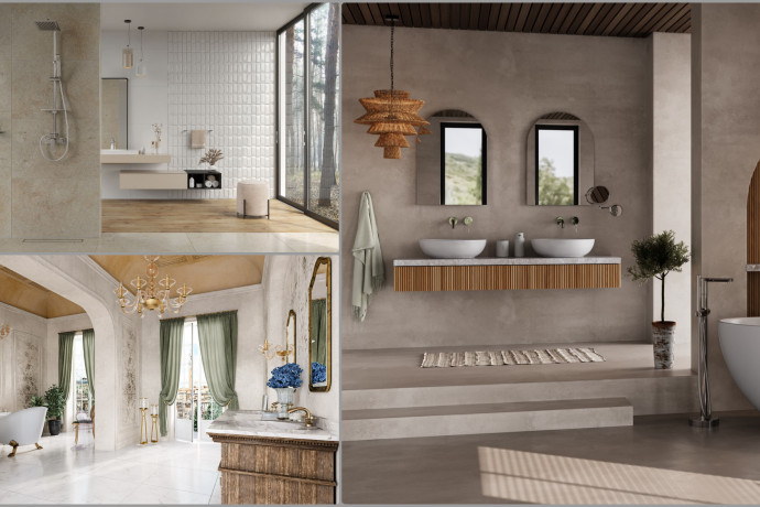 Beżowa łazienka z armaturą FDESIGN. Trzy odsłony elegancji – od ciepłego minimalizmu po japandi