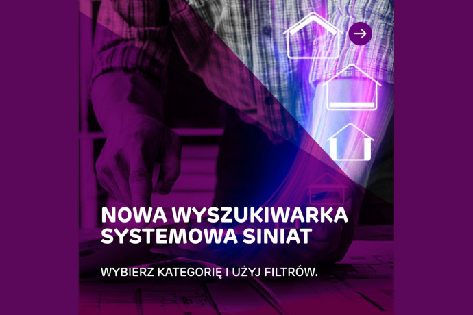 Wyszukiwarka rozwiązań systemowych Siniat - szybki dobór i komplet dokumentacji
