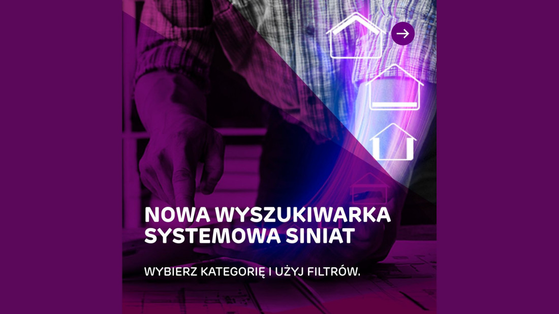 Wyszukiwarka rozwiązań systemowych Siniat - szybki dobór i komplet dokumentacji