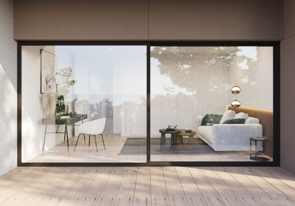 Drzwi tarasowe Schüco LivIngSlide Panorama fot. Schüco