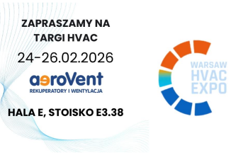 aeroVent na Warsaw HVAC Expo 2026: Premiery produktów i prezentacja central Reversus oraz Flat