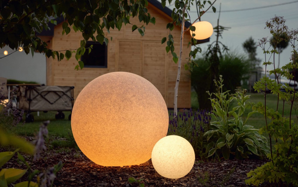 Kanlux STONO - świetlne kule imitujące kamień w różnych rozmiarach
