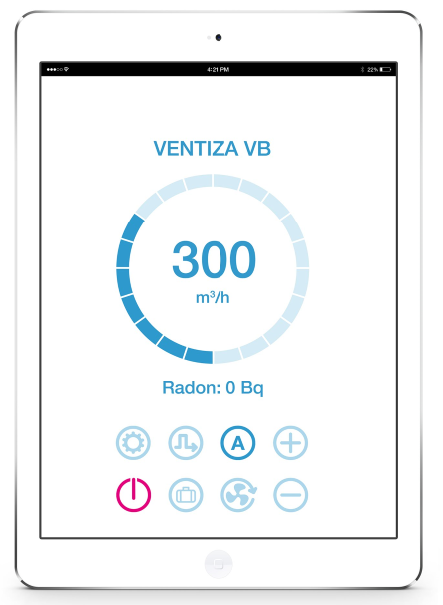 Wavin Ventiza VB – panel sterowania