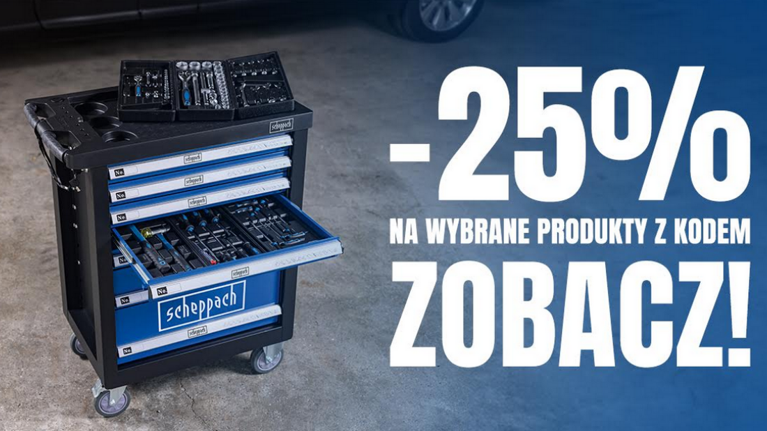 Warsztat 25% taniej: Sprawdź kody rabatowe na sprzęt Scheppach!