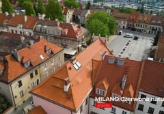 MILANO Czerwona naturalna angoba Röben – dach Poczty Polskiej w Sandomierzu