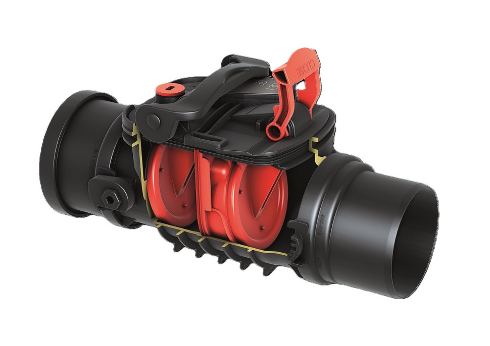 Zawór zwrotny dwuklapowy