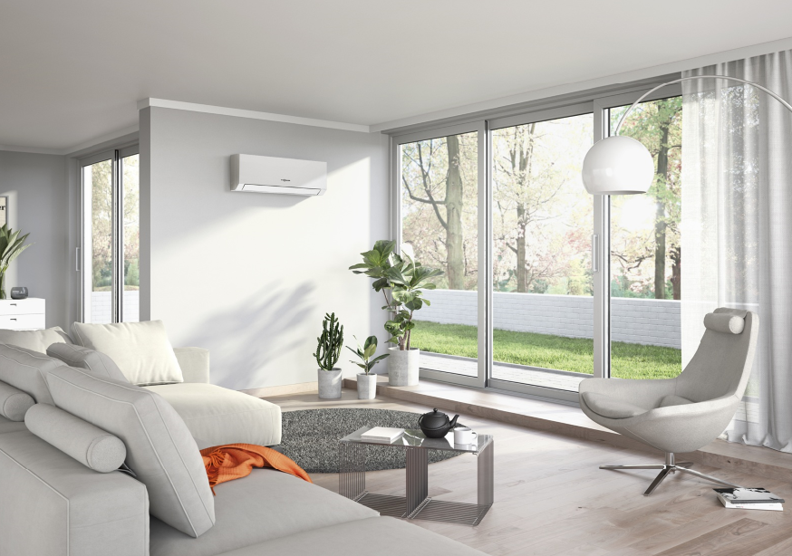 Klimatyzator Vitoclima 230-S Dynamic wyposażony jest w system kontroli wilgotności w zakresie 40-80% podczas chłodzenia oraz 30-70% podczas osuszania, co pozwala utrzymać optymalny poziom wilgotności w powietrzu.