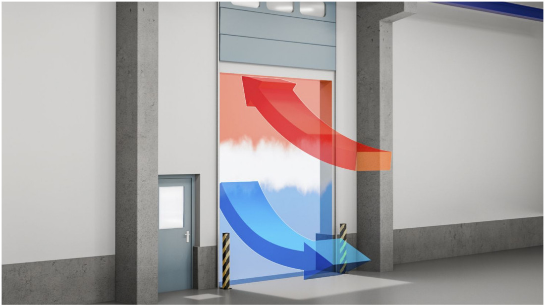 Brama w hali i straty ciepła. Kiedy kurtyna powietrzna ma największy sens?