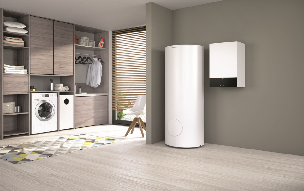 kocioł gazowy i zasobnik ciepłej wody