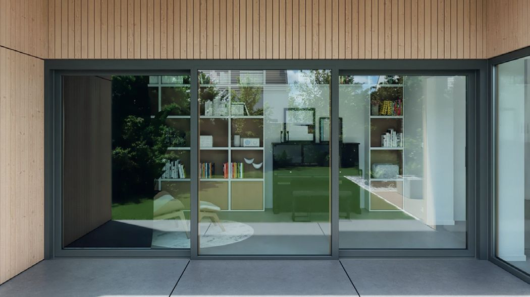 Automatyczne drzwi Schüco LivIngSlide z PVC-U