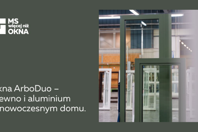 Okna ArboDuo - drewno i aluminium w nowoczesnym domu