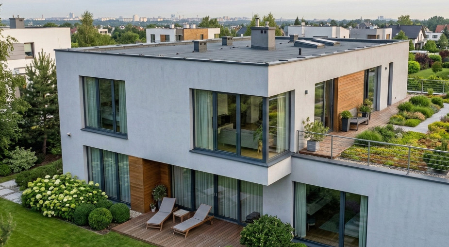 Dach płaski jako piąta elewacja - nowoczesna architektura i sprawdzone systemy swisspor