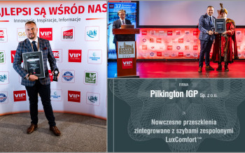 LuxComfort™ od Pilkington IGP z wyróżnieniem na Konwencie Stolarki VIP
