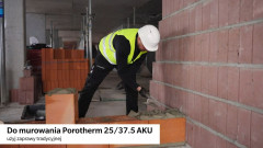 Jak murować Porotherm 25/37,5 AKU? Murowanie ściany akustycznej krok po kroku