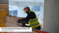 Jak murować Porotherm Sono 18? Ściana akustyczna warstwa po warstwie