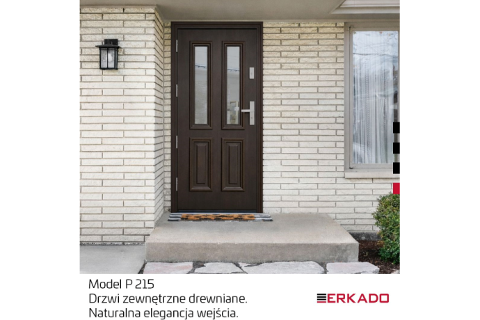 Szlachetny dąb i nowoczesna linia: Wyjątkowa realizacja drzwi ERKADO P215