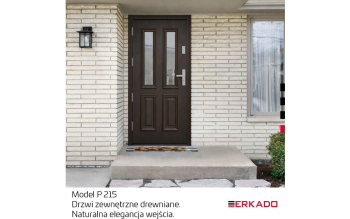 Szlachetny dąb i nowoczesna linia: Wyjątkowa realizacja drzwi ERKADO P215