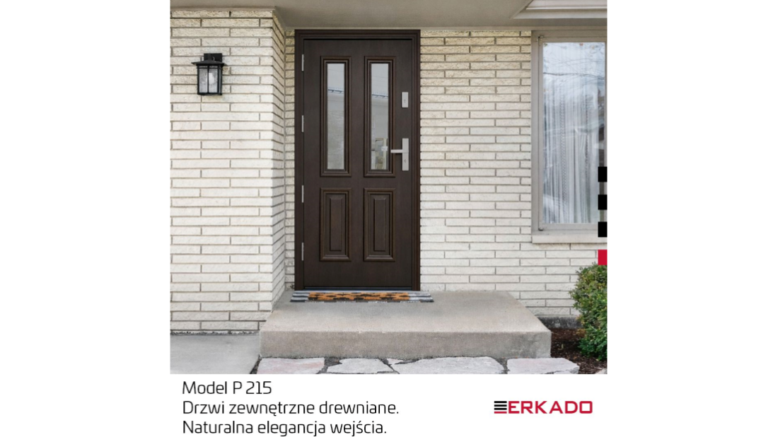 Szlachetny dąb i nowoczesna linia: Wyjątkowa realizacja drzwi ERKADO P215
