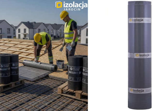 MAXIBIT SP – samoprzylepna membrana bitumiczna na dachy skośne i deskowanie