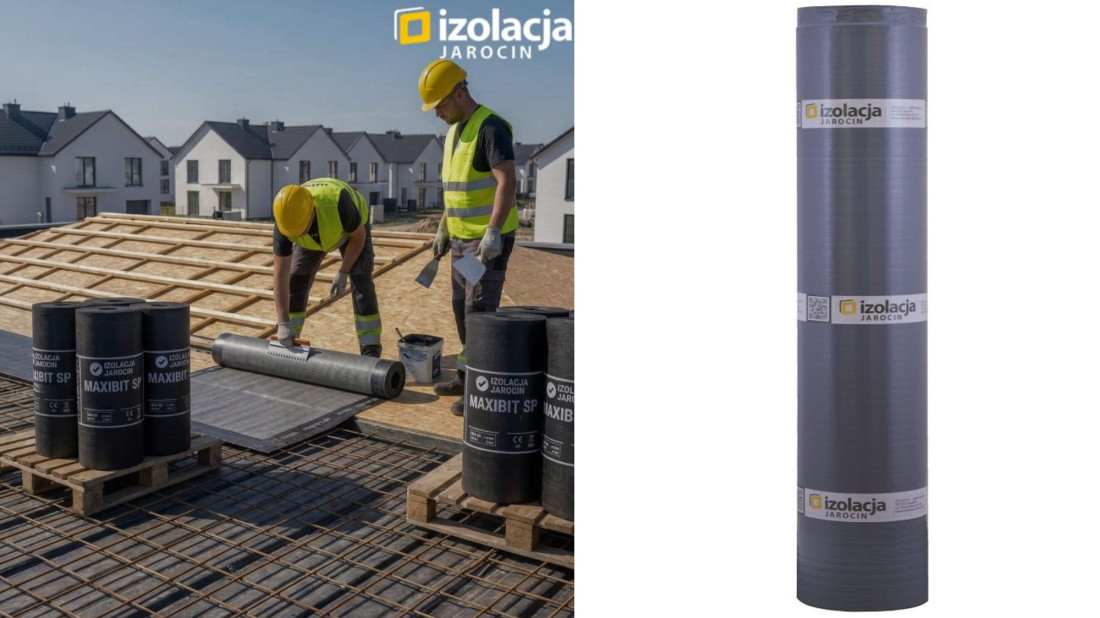 MAXIBIT SP – samoprzylepna membrana bitumiczna na dachy skośne i deskowanie