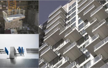 Isokorb® IQ - przełom w technologii kotwienia balkonów wspornikowych bez podstemplowania. One MilkyWay w Hadze