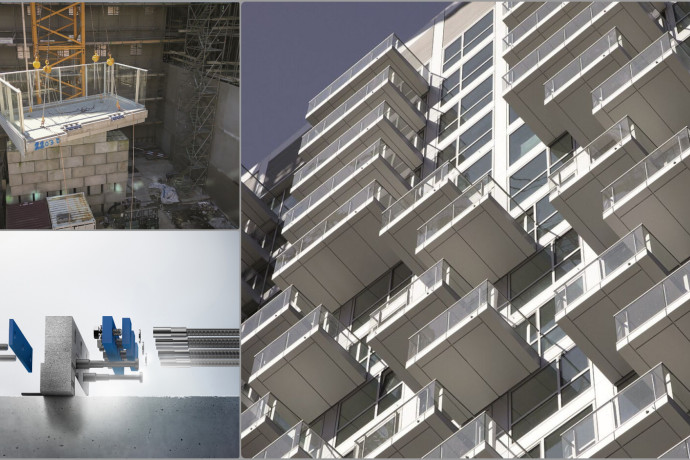Isokorb® IQ - przełom w technologii kotwienia balkonów wspornikowych bez podstemplowania. One MilkyWay w Hadze