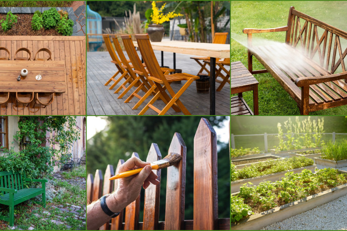Wiosną sprawdź drewno w ogrodzie. Tak odnowisz taras, meble i altanę przed sezonem