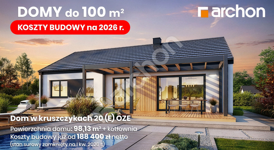 DOMY 100 m² - znamy koszty budowy 2026 r.