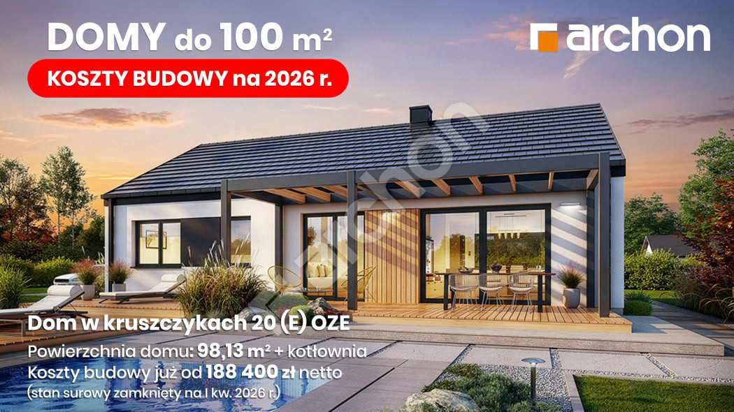 DOMY 100 m² - znamy koszty budowy 2026 r.