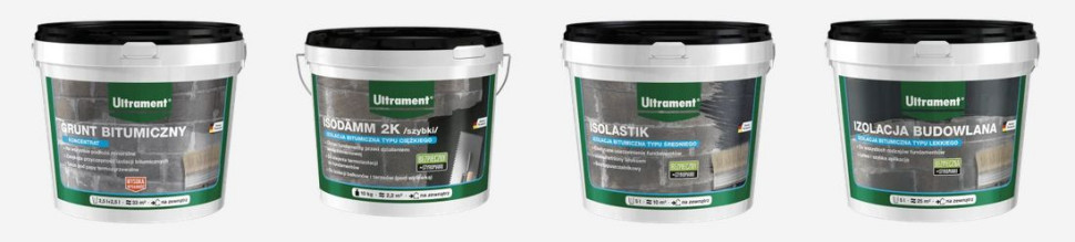 Masy bitumiczne Ultrament do izolacji fundamentów