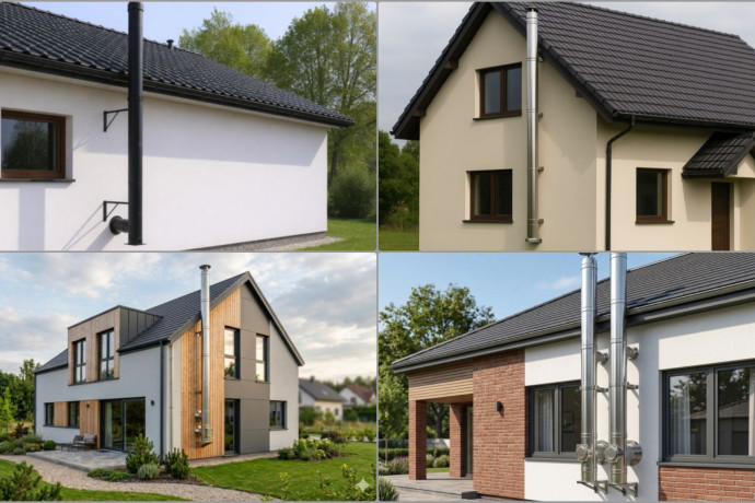 Komin stalowy zewnętrzny- rozwiązania, zalety, bezpieczeństwo