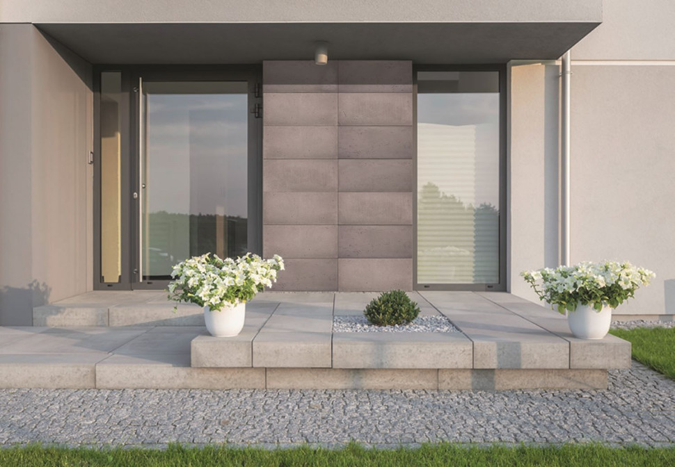 beton architektoniczny elewacja domu