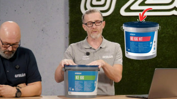 Przyspiesz swoją pracę dzięki klejowi UZIN KE 66 HT. Idealny do podłóg LVT i wykładzin z rolki