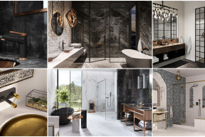 Złoto i czerń w łazience – modna armatura FDESIGN i pomysły na aranżację