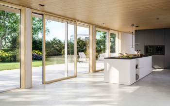 Napęd do drzwi tarasowych DRIVE axxent LS firmy SIEGENIA