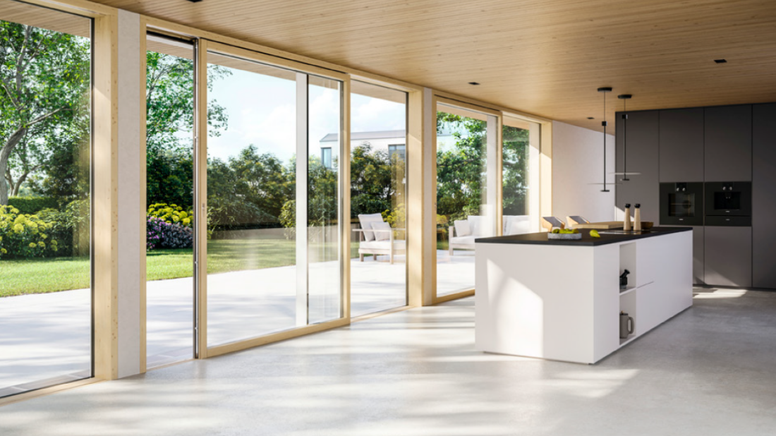 Napęd do drzwi tarasowych DRIVE axxent LS firmy SIEGENIA