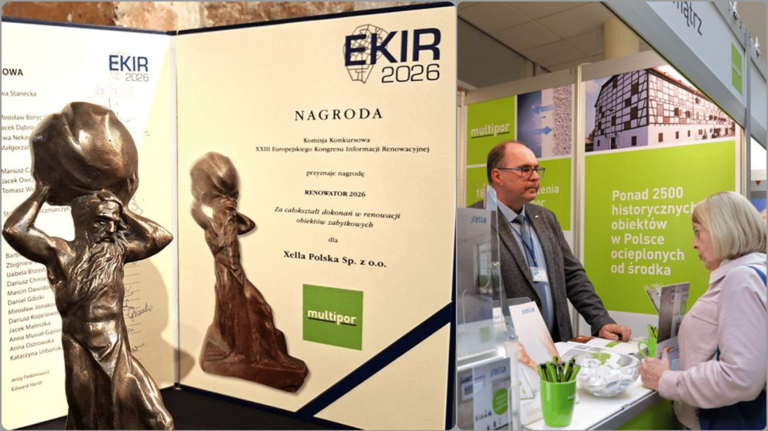 Xella Polska z Grand Prix Renowator 2026. System Multipor doceniony za renowację zabytków