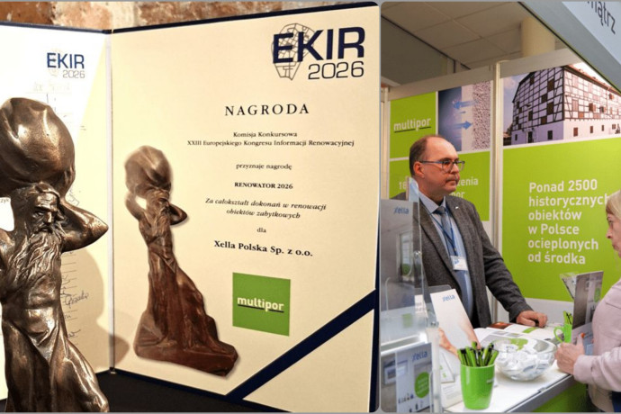 Xella Polska z Grand Prix Renowator 2026. System Multipor doceniony za renowację zabytków
