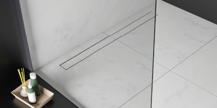 Minimalizm totalny w łazience: Poznaj sekret ukrytego odpływu Wiper Invisible