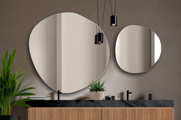 Lapis - nieregularne lustro o obłej formie