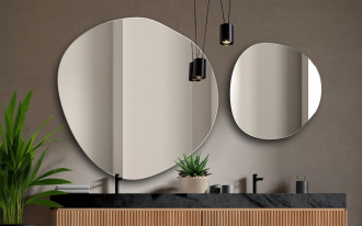 Lapis - nieregularne lustro o obłej formie