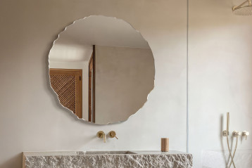 Era - oryginalne lustro z łupaną krawędzią