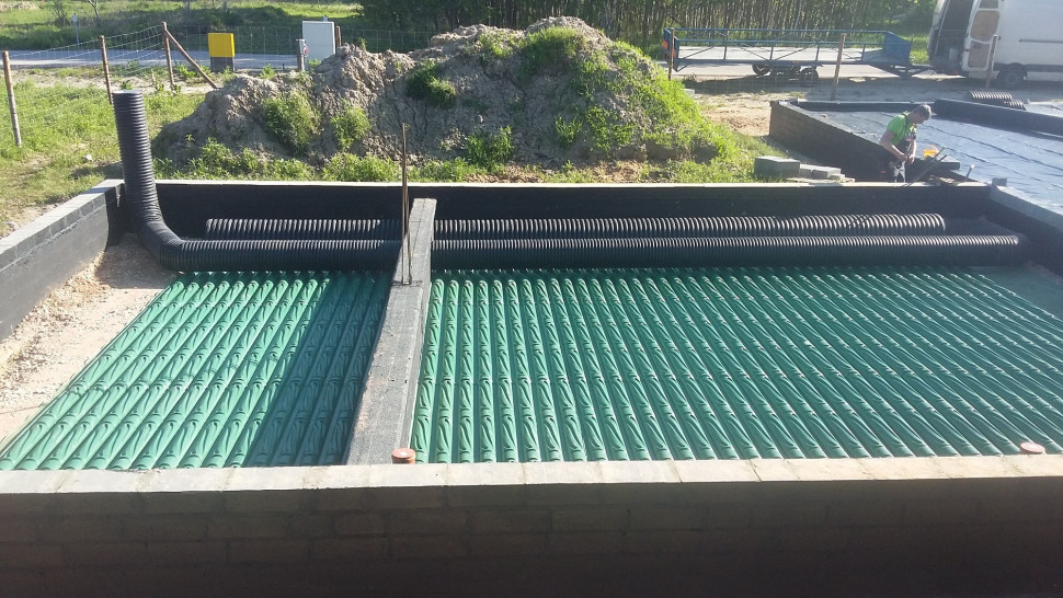 Podłączenie rur do GWC