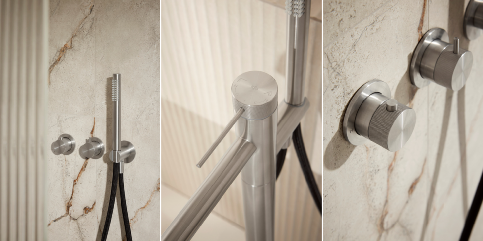 Najwyższej jakości stal nierdzewna 316L - materiał zachwyca elegancją w swojej surowej, naturalnej postaci – nie potrzebuje dodatkowych powłok, ani kolorów, by robić wrażenie. Łączy szlachetność z trwałością, dzięki czemu bateria przez lata wygląda jak nowa