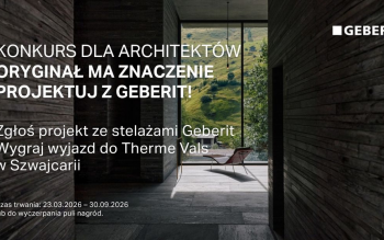 Konkurs Geberit dla architektów. Oryginalność w projektowaniu ma znaczenie